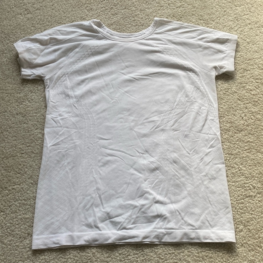 ATHLETA GIRL POWER UP SEAMLESS TEE